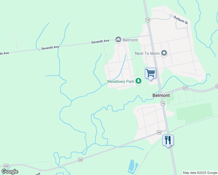 map of restaurants, bars, coffee shops, grocery stores, and more near 146 Ramona Lane in Belmont
