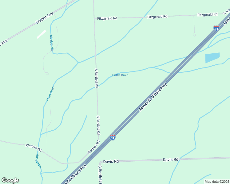 map of restaurants, bars, coffee shops, grocery stores, and more near 765 South Bartlett Road in Saint Clair