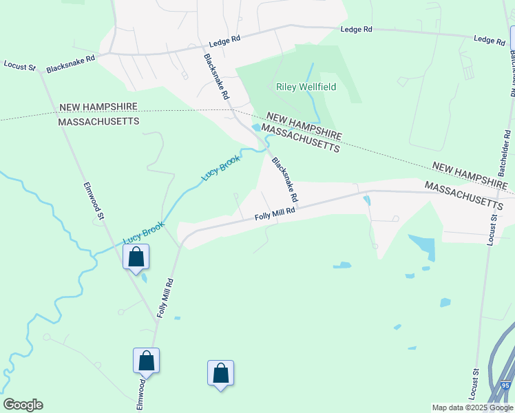 map of restaurants, bars, coffee shops, grocery stores, and more near 43 Folly Mill Road in Salisbury