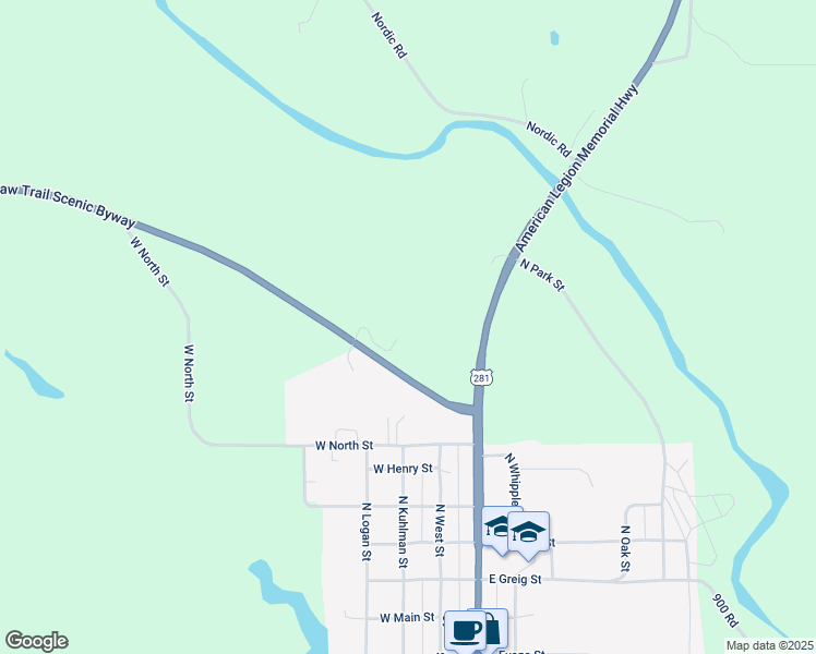 map of restaurants, bars, coffee shops, grocery stores, and more near in Boyd County