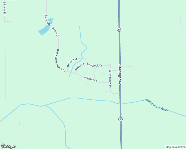 map of restaurants, bars, coffee shops, grocery stores, and more near 3143 Whitetail Lane in Owosso