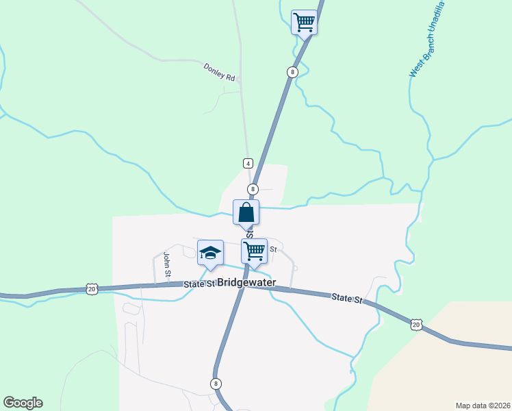 map of restaurants, bars, coffee shops, grocery stores, and more near 425 Mapledale Road in Oneida County