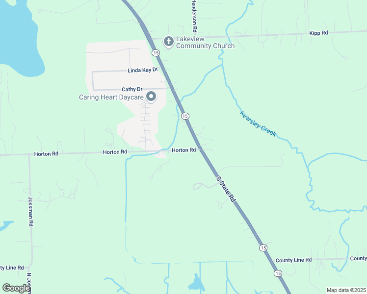 map of restaurants, bars, coffee shops, grocery stores, and more near 10252 South State Road in Goodrich