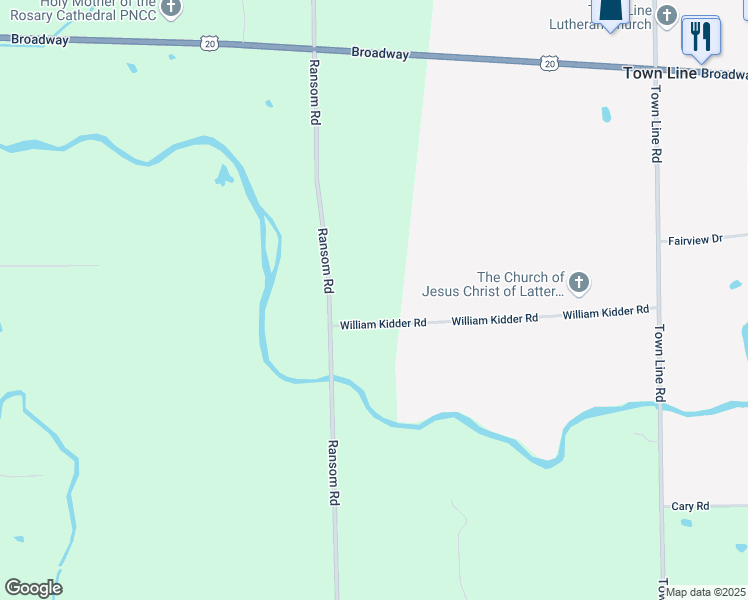 map of restaurants, bars, coffee shops, grocery stores, and more near 17 William Kidder Rd in Lancaster
