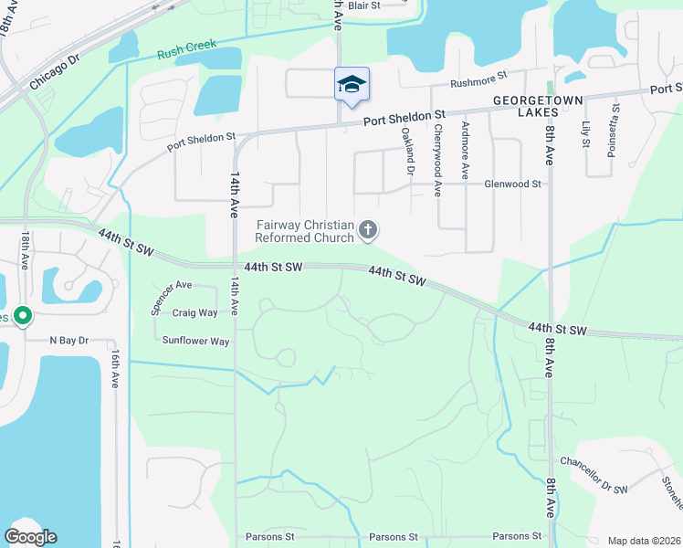 map of restaurants, bars, coffee shops, grocery stores, and more near 1314 Bent Tree Drive in Hudsonville