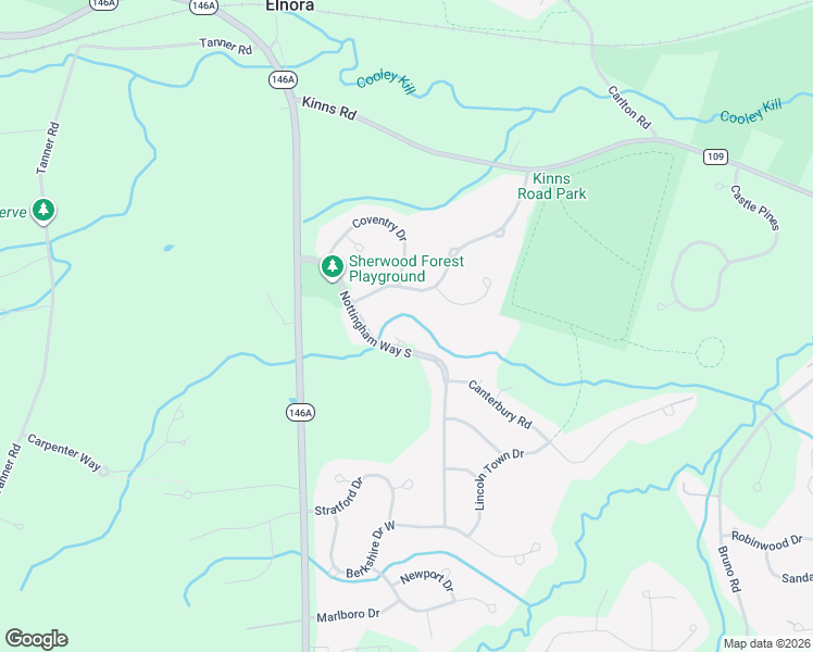 map of restaurants, bars, coffee shops, grocery stores, and more near 3 Nottingham Way North in Saratoga County