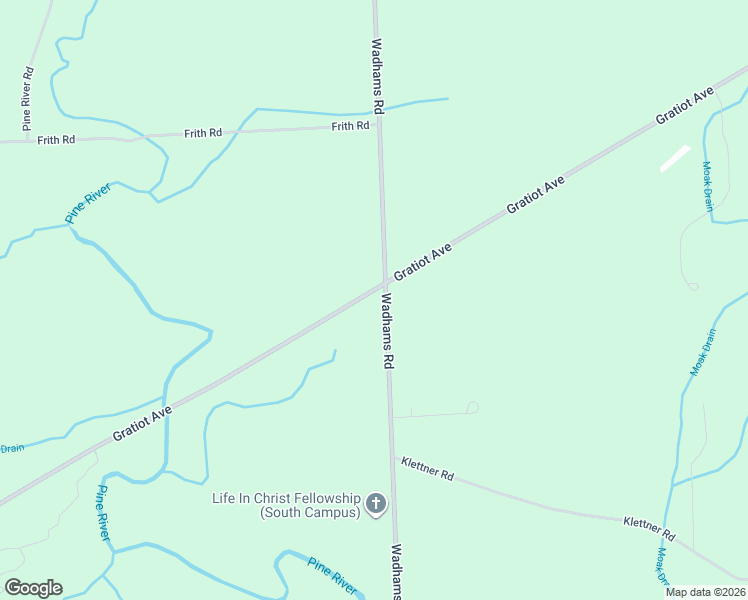 map of restaurants, bars, coffee shops, grocery stores, and more near 6009 Gratiot Avenue in Saint Clair