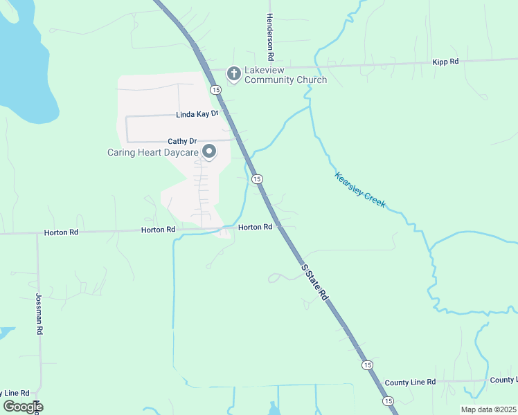 map of restaurants, bars, coffee shops, grocery stores, and more near 10252 South State Road in Goodrich