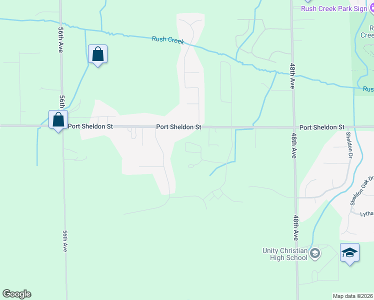 map of restaurants, bars, coffee shops, grocery stores, and more near 6334 Eaglewood Drive in Hudsonville