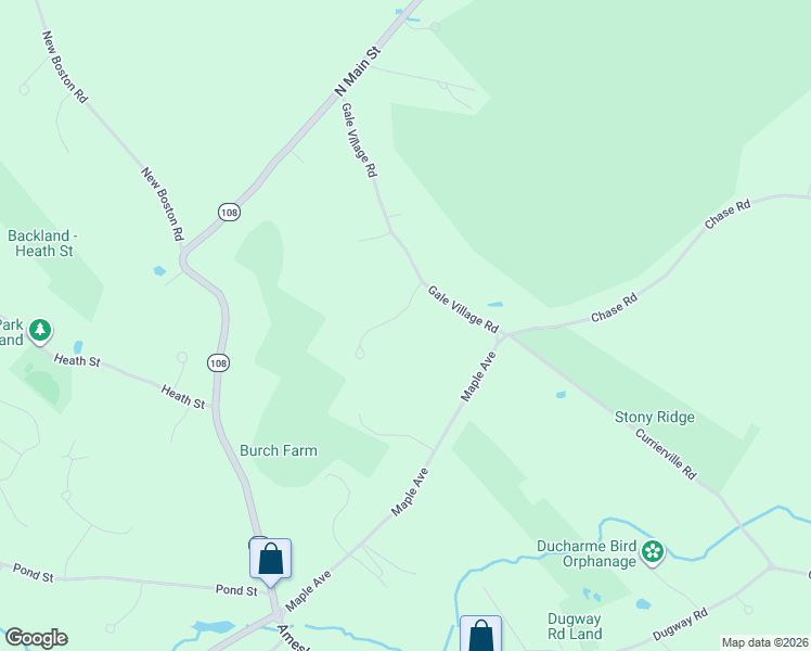 map of restaurants, bars, coffee shops, grocery stores, and more near 6 Nordic Wood Lane in Newton