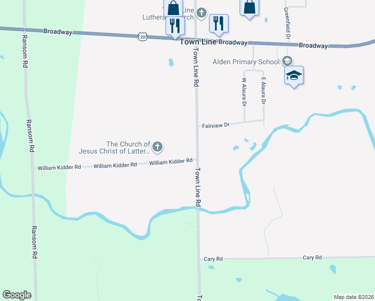 map of restaurants, bars, coffee shops, grocery stores, and more near 141 William Kidder Road in Lancaster