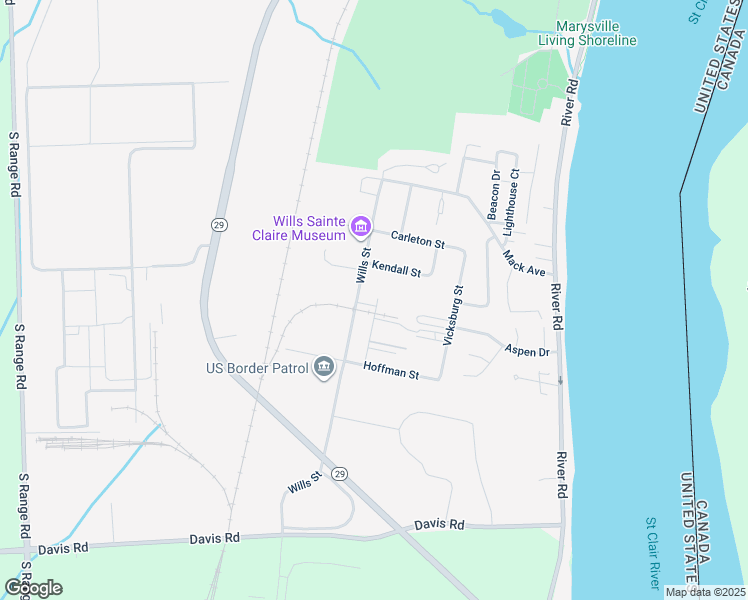 map of restaurants, bars, coffee shops, grocery stores, and more near 2524 Mills Street in Marysville