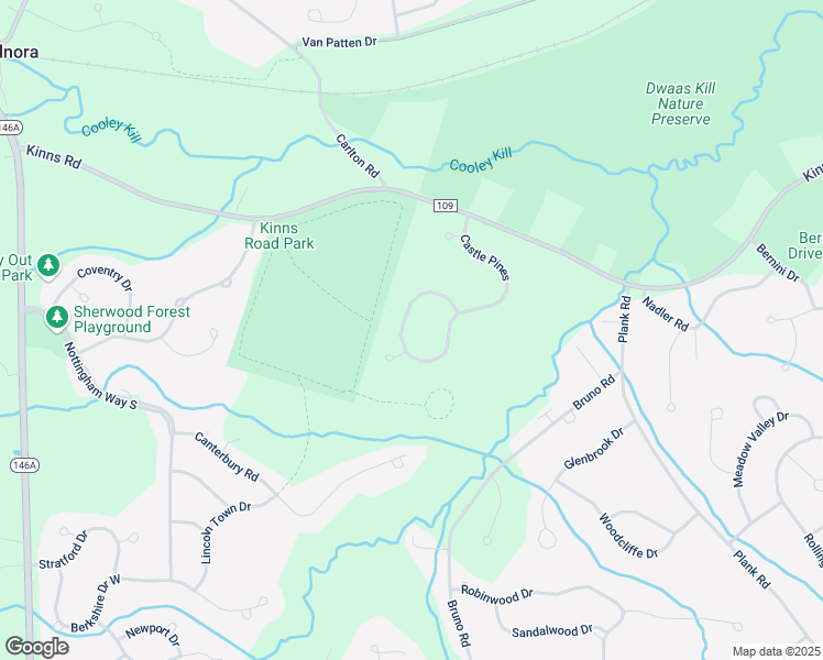 map of restaurants, bars, coffee shops, grocery stores, and more near 32 Castle Pines in Saratoga County