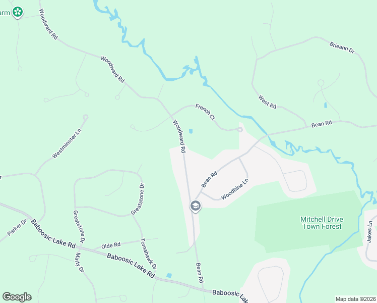 map of restaurants, bars, coffee shops, grocery stores, and more near 15 Woodward Road in Merrimack