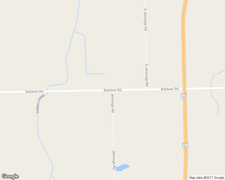 map of restaurants, bars, coffee shops, grocery stores, and more near 4068 Baldwin Road in Grand Blanc