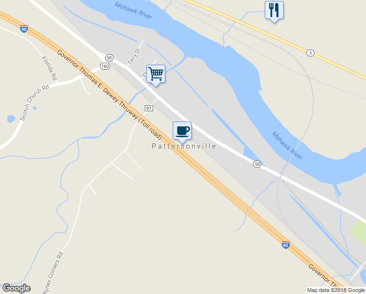 map of restaurants, bars, coffee shops, grocery stores, and more near in Pattersonville