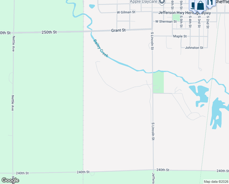map of restaurants, bars, coffee shops, grocery stores, and more near 431 Brickyard Road in Sheffield