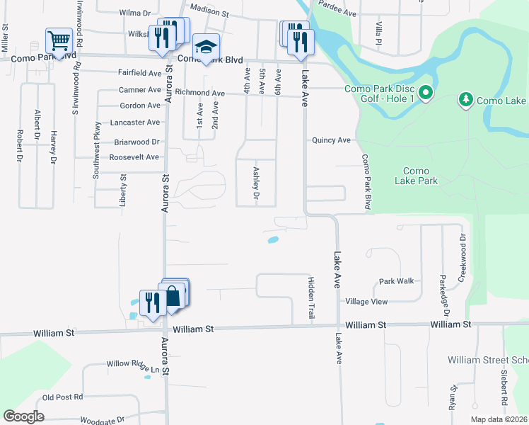 map of restaurants, bars, coffee shops, grocery stores, and more near 29 Edgewood Road in Lancaster