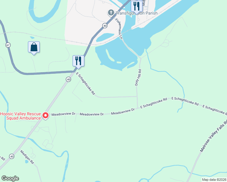 map of restaurants, bars, coffee shops, grocery stores, and more near 200 East Schaghticoke Road in Schaghticoke