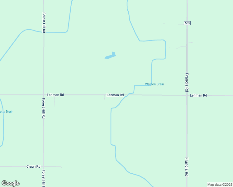 map of restaurants, bars, coffee shops, grocery stores, and more near 7418 Lehman Road in DeWitt