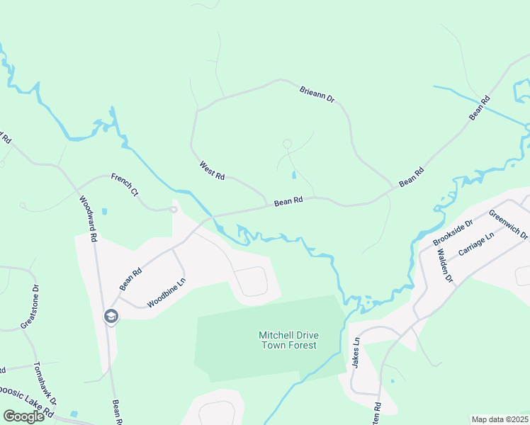 map of restaurants, bars, coffee shops, grocery stores, and more near 63 Bean Road in Merrimack