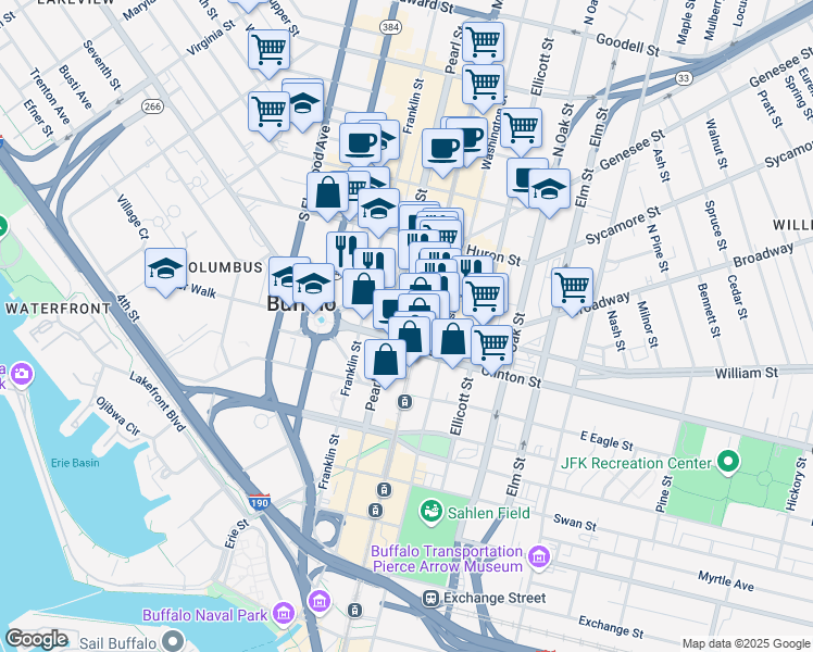 map of restaurants, bars, coffee shops, grocery stores, and more near in Ridgeway