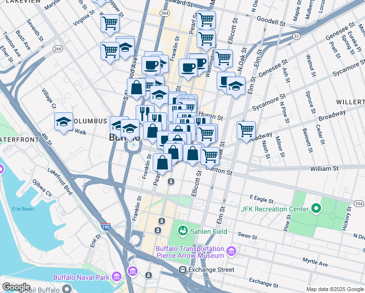 map of restaurants, bars, coffee shops, grocery stores, and more near in Ridgeway