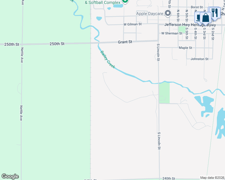 map of restaurants, bars, coffee shops, grocery stores, and more near 412B Brickyard Road in Sheffield