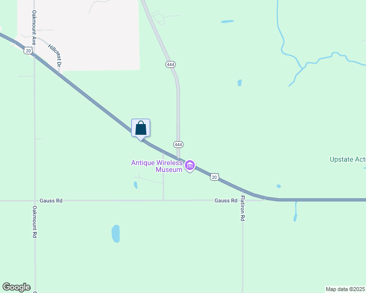 map of restaurants, bars, coffee shops, grocery stores, and more near 2907 New York 444 in Bloomfield