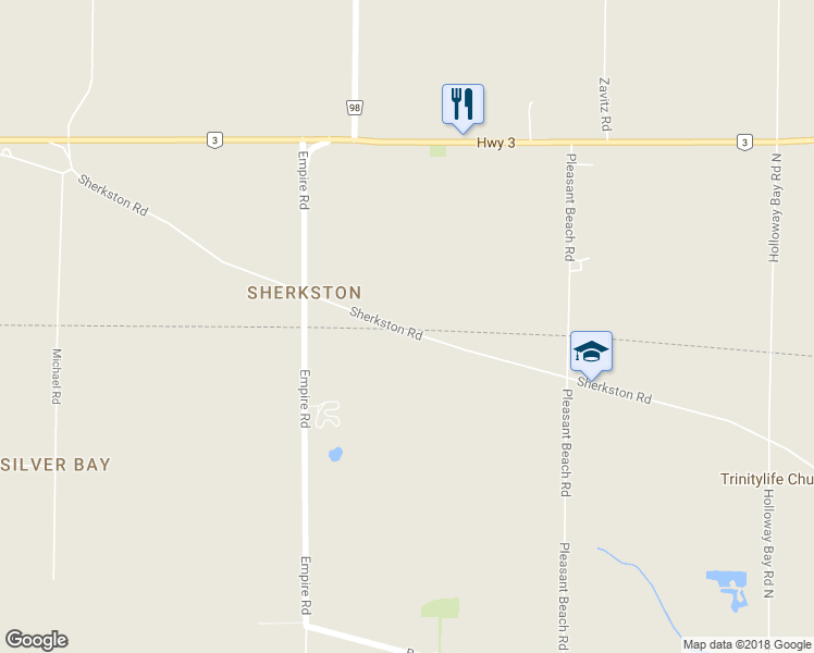 map of restaurants, bars, coffee shops, grocery stores, and more near 5132 Friendship Trail in Port Colborne