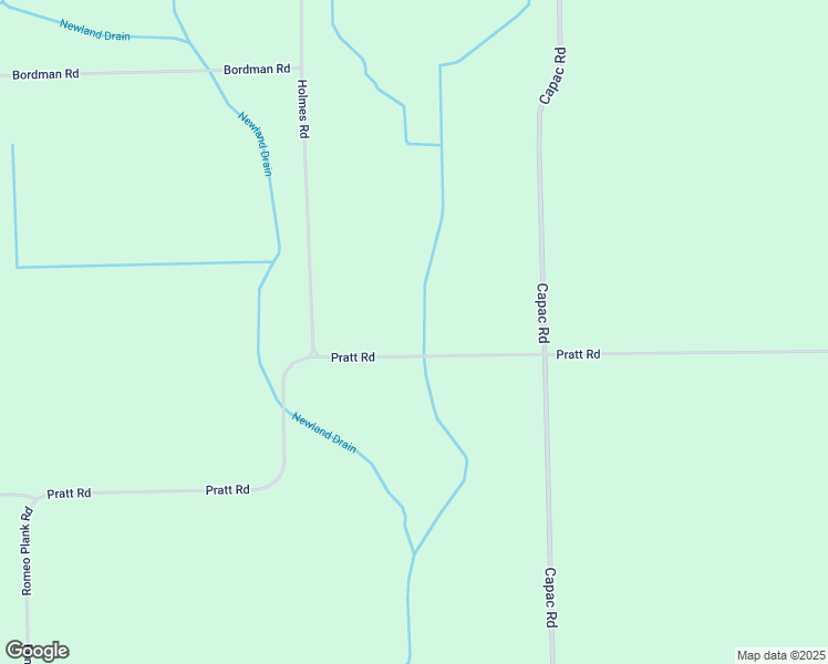 map of restaurants, bars, coffee shops, grocery stores, and more near 18151 Pratt Road in Armada
