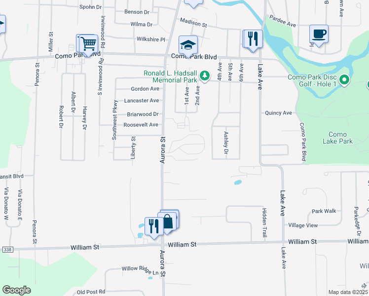 map of restaurants, bars, coffee shops, grocery stores, and more near 32 Kelly Court in Lancaster