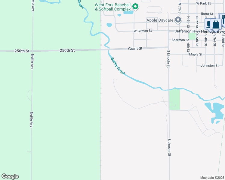 map of restaurants, bars, coffee shops, grocery stores, and more near 426A Brickyard Road in Sheffield