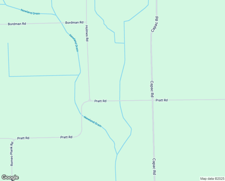 map of restaurants, bars, coffee shops, grocery stores, and more near 18151 Pratt Road in Armada