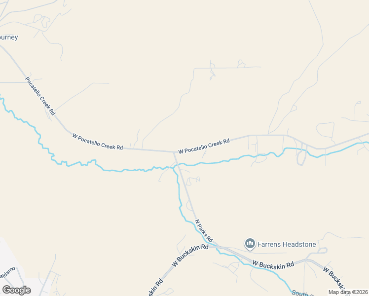 map of restaurants, bars, coffee shops, grocery stores, and more near 8924 West Pocatello Creek Road in Pocatello