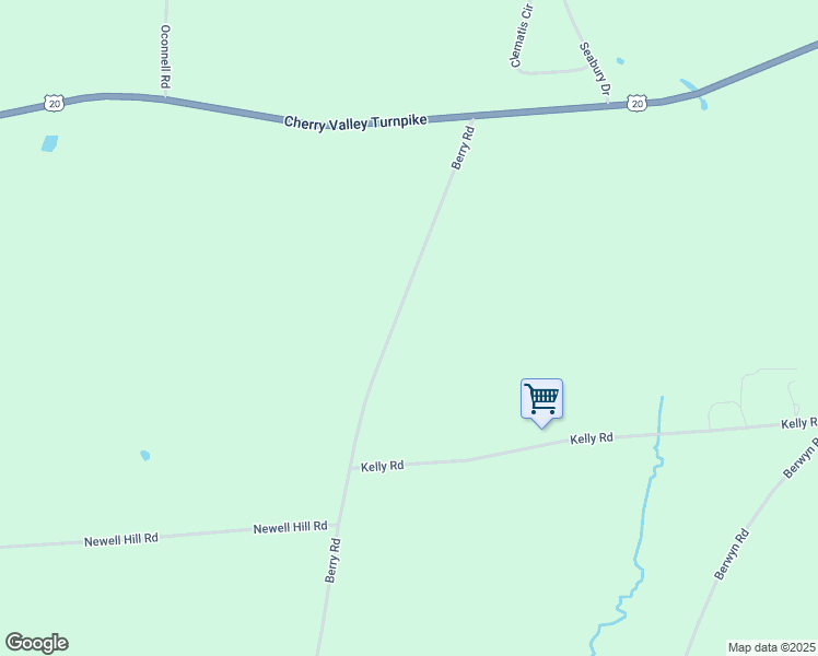 map of restaurants, bars, coffee shops, grocery stores, and more near 2434 Berry Road in LaFayette