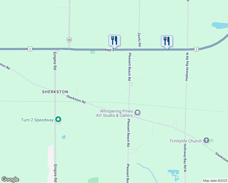 map of restaurants, bars, coffee shops, grocery stores, and more near 5132 Friendship Trail in Port Colborne