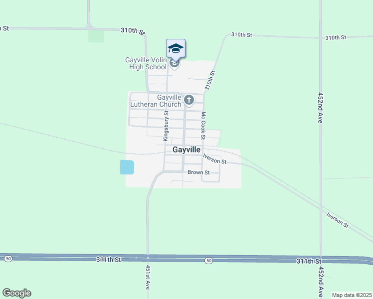 map of restaurants, bars, coffee shops, grocery stores, and more near in Gayville