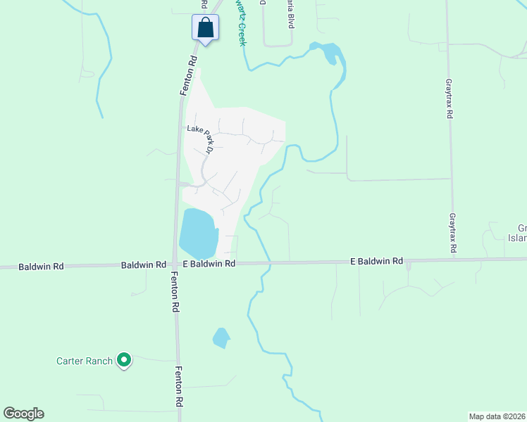 map of restaurants, bars, coffee shops, grocery stores, and more near 9480 Timber Ridge Drive in Grand Blanc
