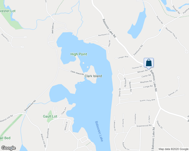 map of restaurants, bars, coffee shops, grocery stores, and more near 16 Clark Island Road in Amherst