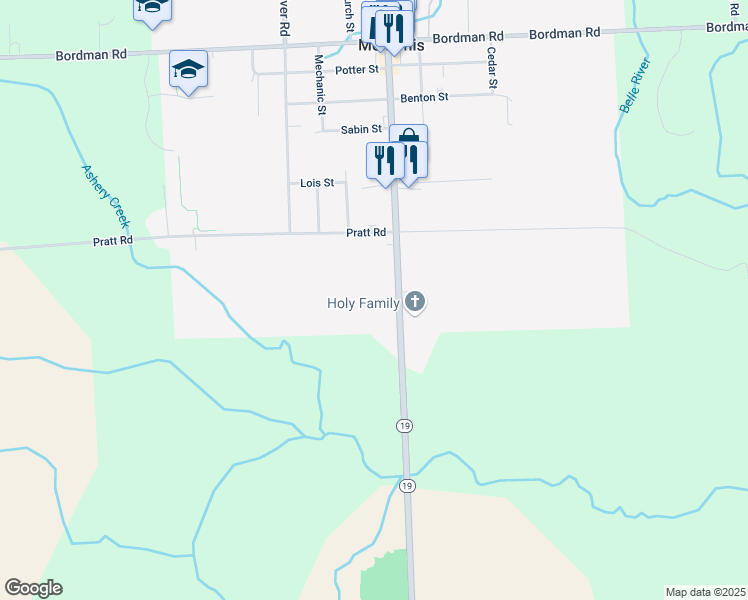 map of restaurants, bars, coffee shops, grocery stores, and more near 79655 Main Street in Memphis