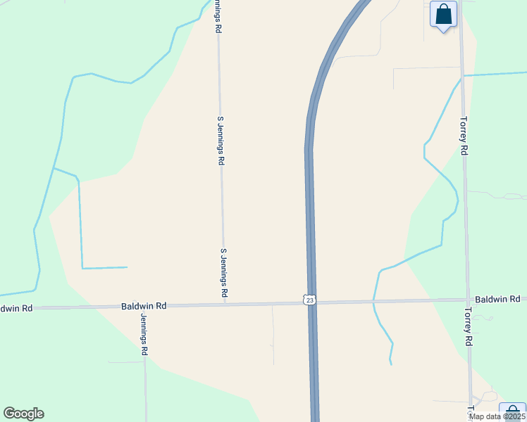 map of restaurants, bars, coffee shops, grocery stores, and more near 9395 South Jennings Road in Grand Blanc