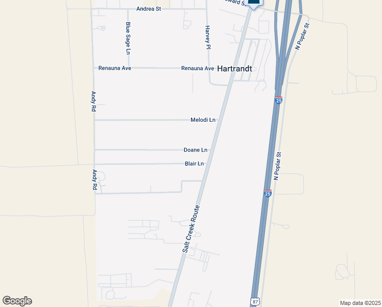 map of restaurants, bars, coffee shops, grocery stores, and more near 2069 Doane Ln in Casper