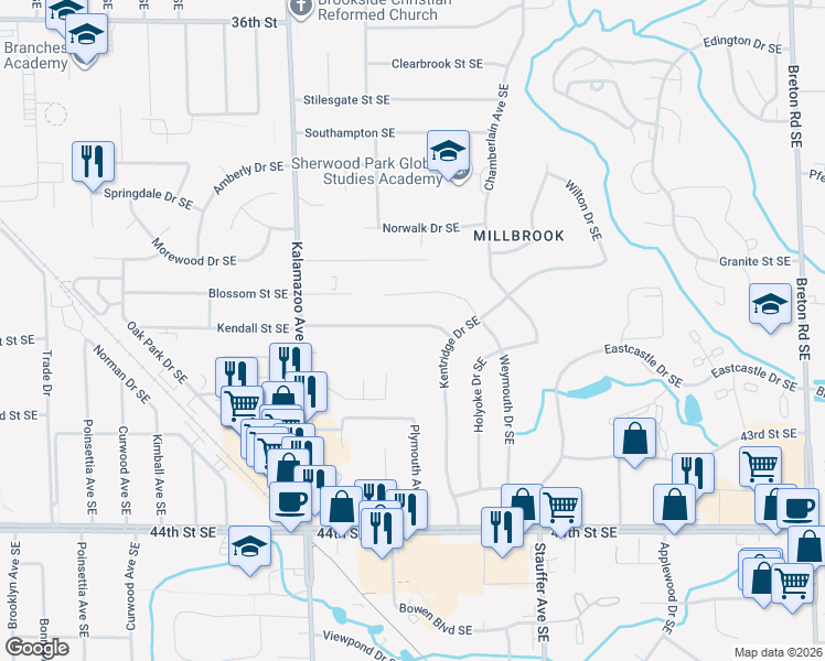 map of restaurants, bars, coffee shops, grocery stores, and more near in Wyoming