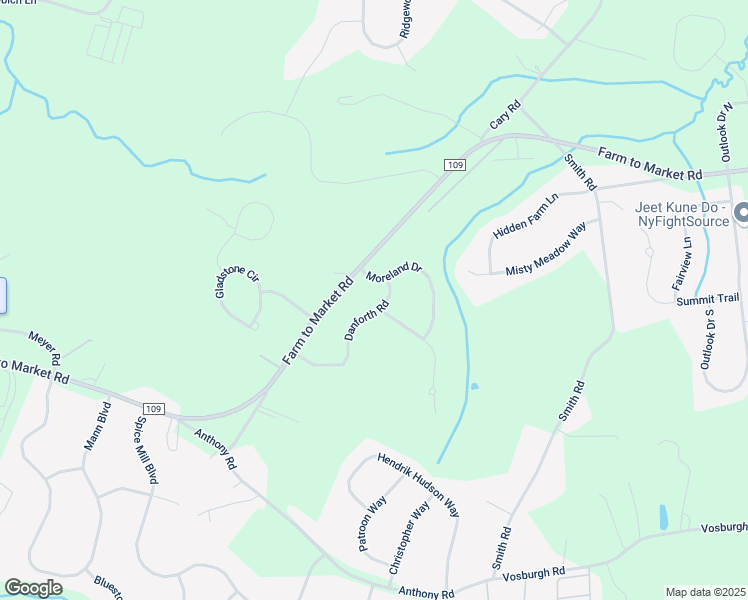 map of restaurants, bars, coffee shops, grocery stores, and more near 9 Danforth Road in Mechanicville