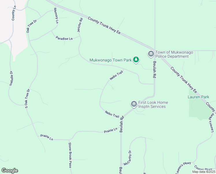 map of restaurants, bars, coffee shops, grocery stores, and more near S85W32351 Roberts Court in Mukwonago