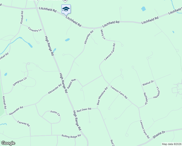 map of restaurants, bars, coffee shops, grocery stores, and more near 4 Hidden Meadow Drive in Londonderry