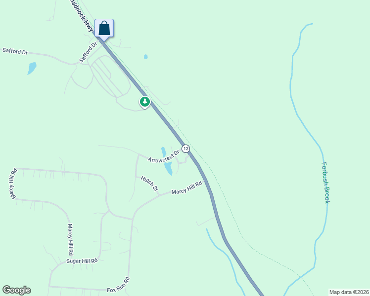 map of restaurants, bars, coffee shops, grocery stores, and more near 70 Arrowcrest Dr in Swanzey