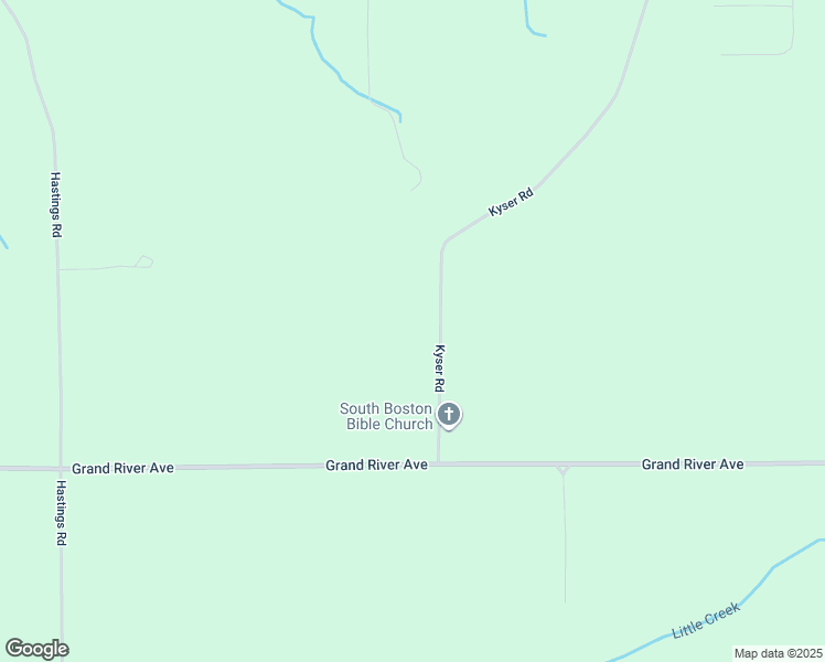 map of restaurants, bars, coffee shops, grocery stores, and more near 6890 Kyser Road in Lowell