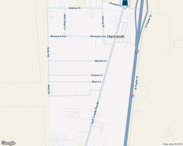 map of restaurants, bars, coffee shops, grocery stores, and more near 2069 Doane Ln in Casper